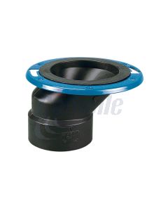 BRIDE DE TOILETTE DÉCENTRÉE 4" x 3" ABS