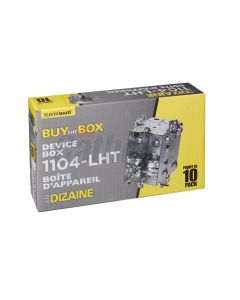 2-1/2" DEEP DEVICE BOX w/NAILING LOOPS - 10/PK