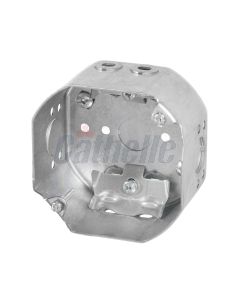 DEEP 4" OCTAGON BOX w/CABLE CLAMPS