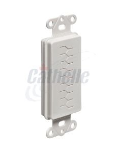SLOTTED 1-GANG INSERT PLATE FOR LOW VOLTAGE CABLES