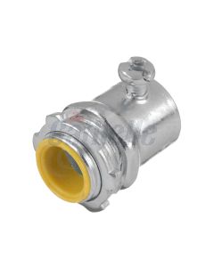 3/4" E.M.T. CONNECTOR - STEEL w/INSULATED THROAT