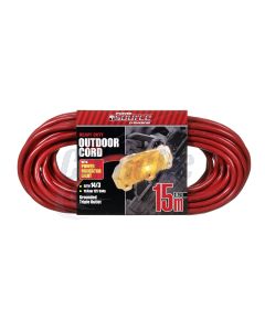 OUTDOOR 14/3 SJTW - LIGHTED TRIPLE OUTLET