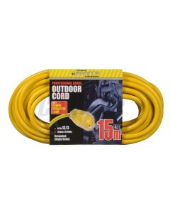 HEAVY DUTY OUTDOOR 12/3 SJTW - LIGHTED SINGLE OUTLET