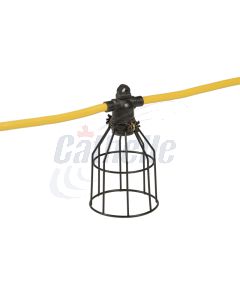 STRING LIGHTS w/ METAL CAGES - 12/3 STW