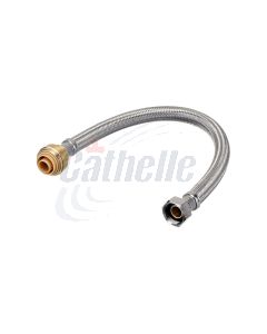 18" WATER HEATER SUPPLY HOSE & 3/4" PUSH-FIT END