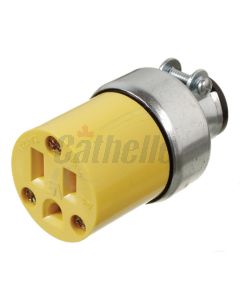 ARMOURED 3-WIRE 15A-125V CONNECTOR