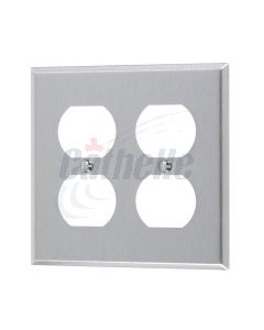 STAINLESS STEEL - DOUBLE DUPLEX OUTLET