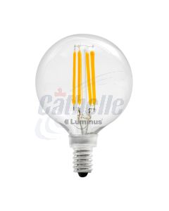 LED - G16 1/2 GLOBE - CANDELABRA (E12 BASE)