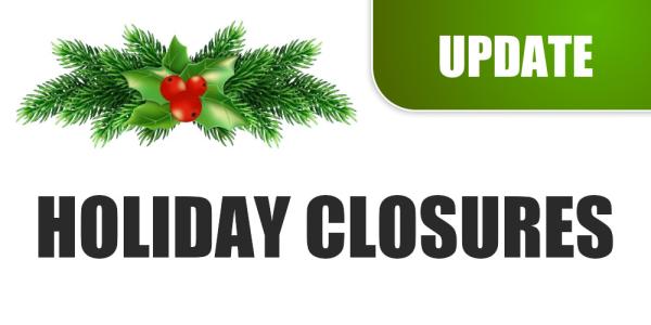 Holiday Closures