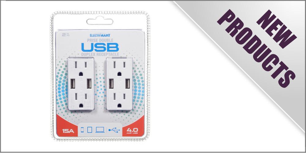 Get More Bang For Your Buck! 15A USB Duplex Receptacle 2PK