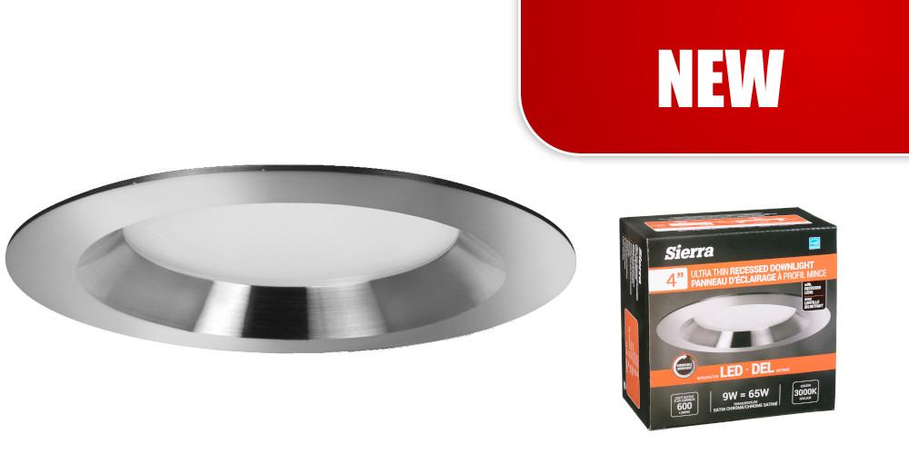 Introducing the 4"           Ultra Thin Recessed Downlight w/Recessed Lens